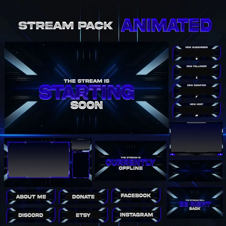 Twitch stream overlay design